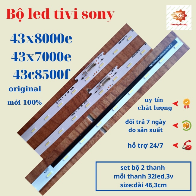 Thanh led tivi sony, 43x8000e,43x7000e,43x8500f-dthoangduong.