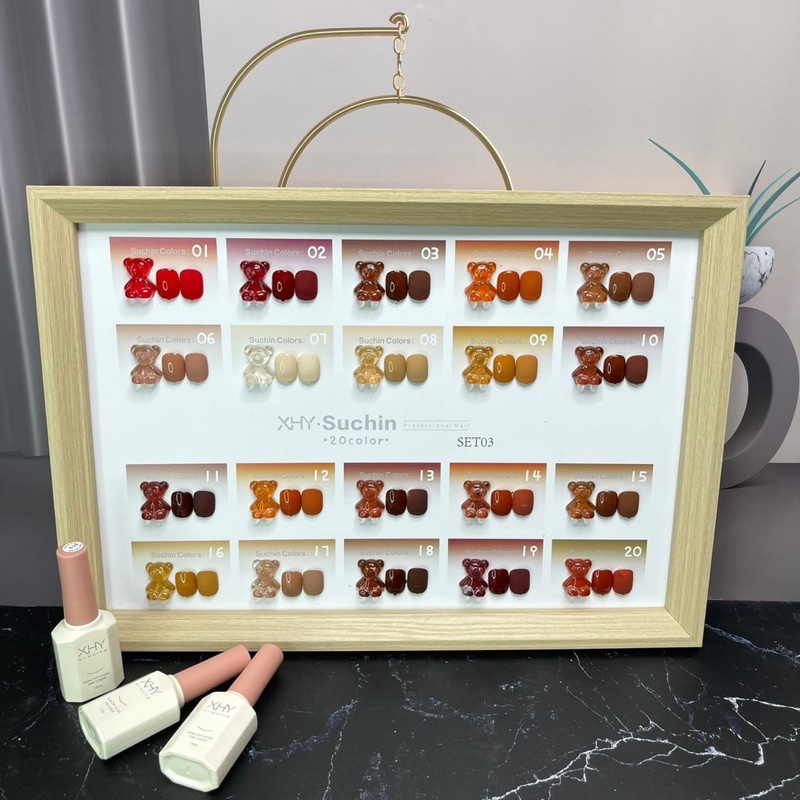 Set sơn gel 20 màu XHY ,sơn móng tay, sơn hàn quốc TẶNG BẢNG MÀU