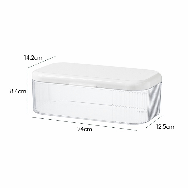 Hộp đựng khẩu trang có nắp đậy hộp đựng đồ đa năng Hộp Để Khẩu Trang chống bụi tiện dụng trong suốt Nachuan