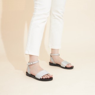 Giày MWC 2582 - Giày Sandal Đế Bệt, Giày Sandal Quai Ngang Kim Tuyến Đế Bệt Xinh Xắn