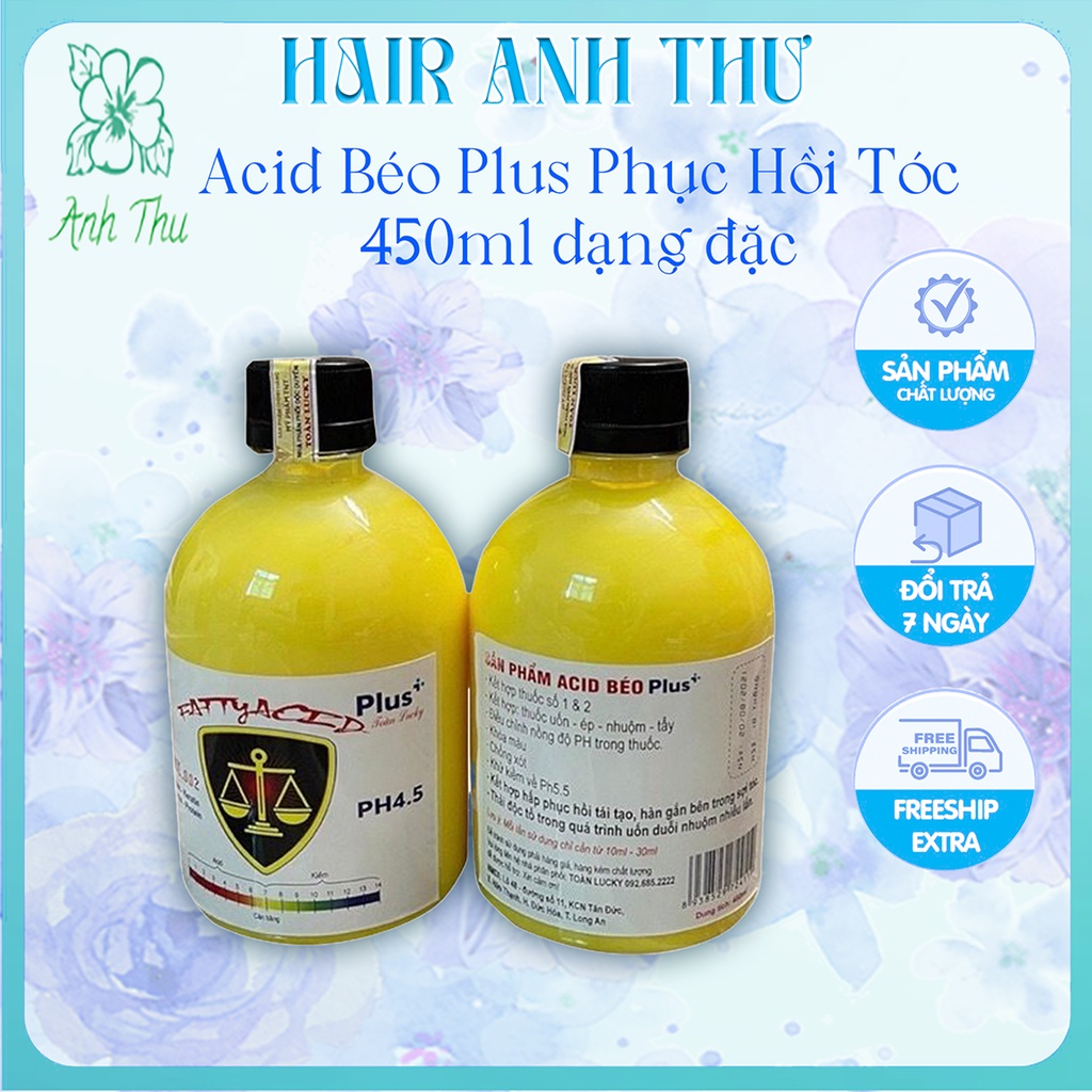 Acid Béo Plus Phục Hồi Tóc - Kem Ủ Acid Béo Plus Phục Hồi Tóc 450ml Dạng đặc