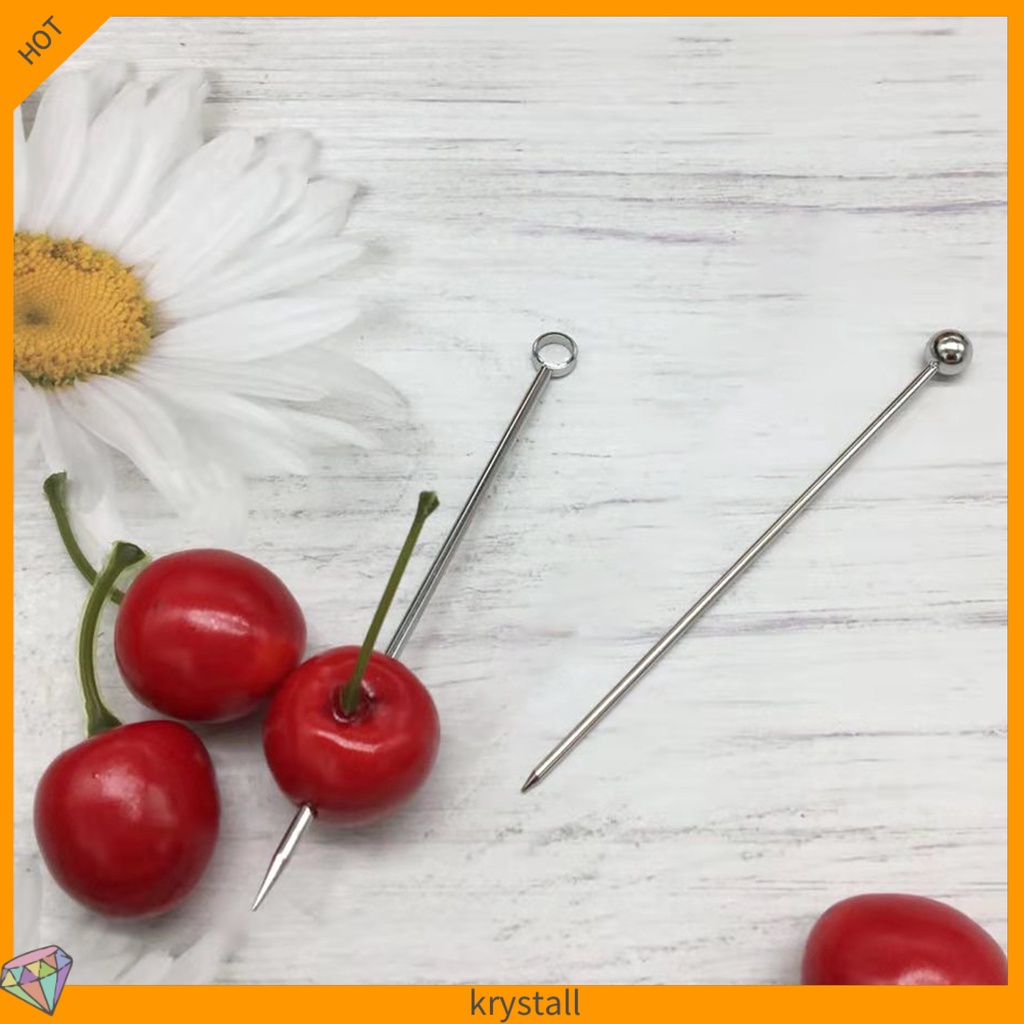 Set 10 Cây Gắp Cocktail Bằng Inox 304 Chống Ăn Mòn Có Thể Tái Sử Dụng