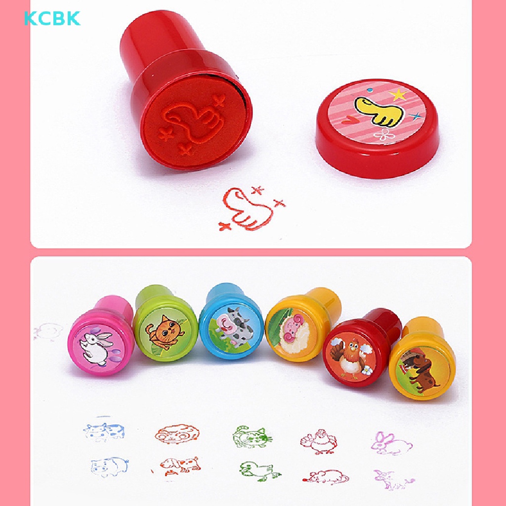 Set 10 Con Dấu Hình Động Vật Dễ Thương Cho Bé