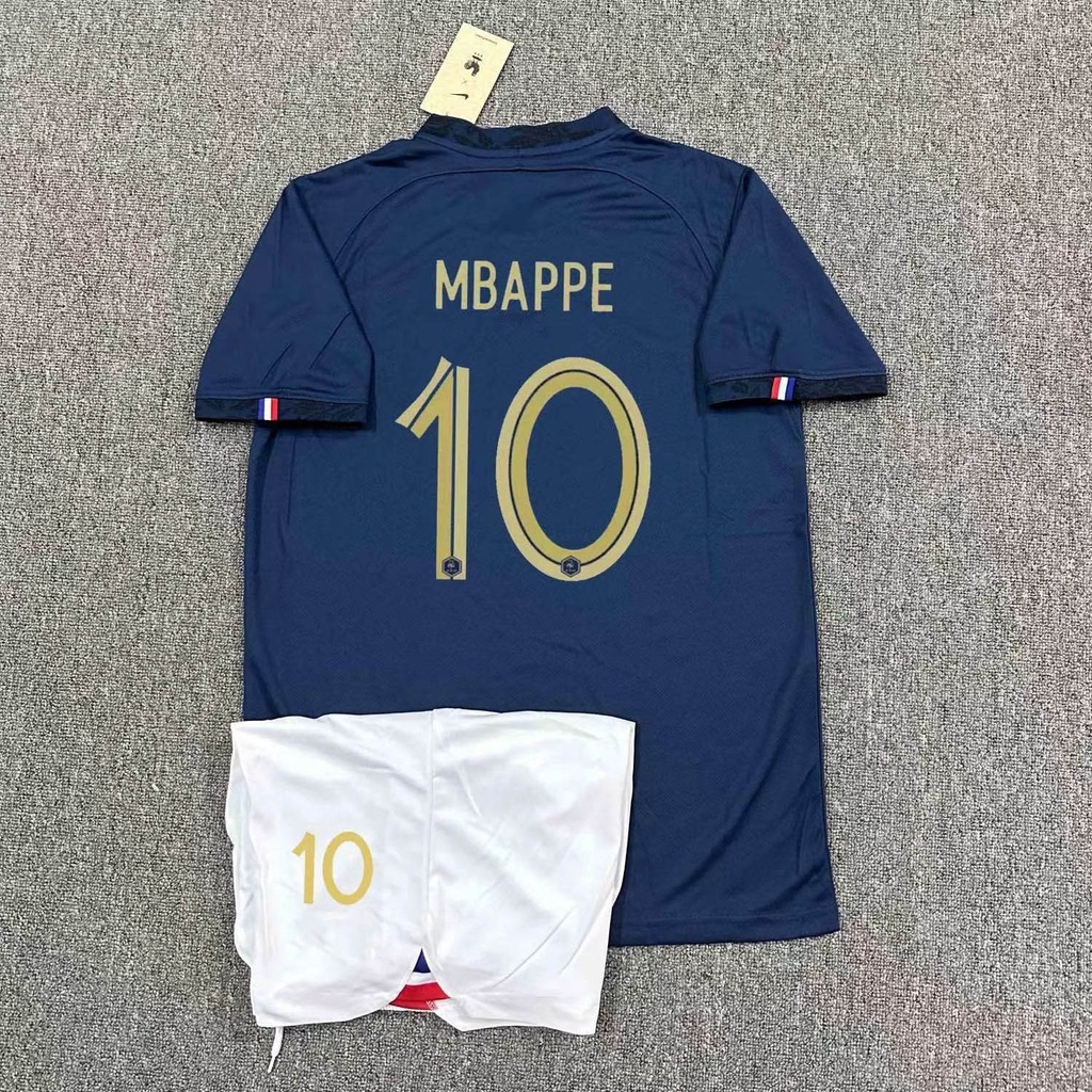 Áo Bóng Đá Pháp 3-15 Tuổi Thời Trang 2022 Cho Bé