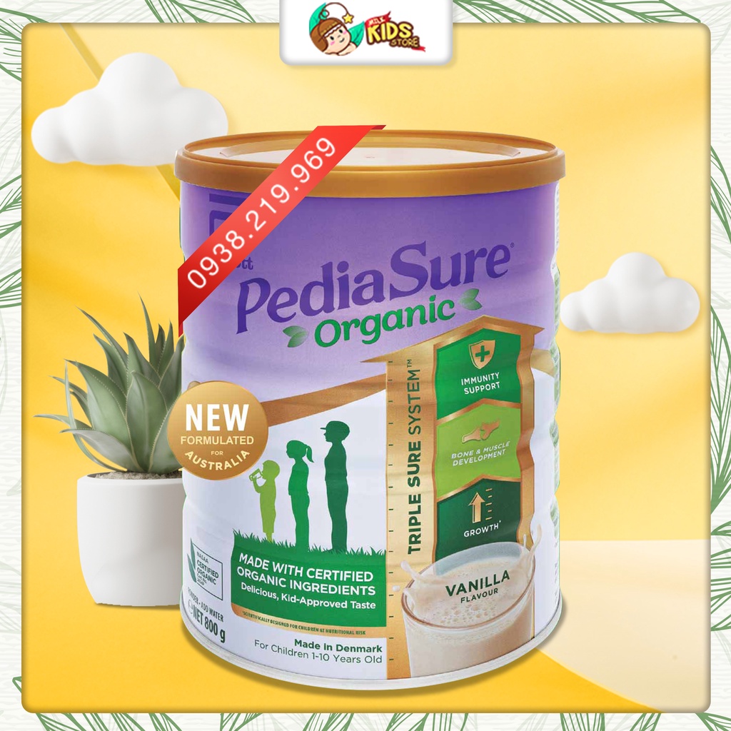 Sữa bột Pediasure organic 800g Úc