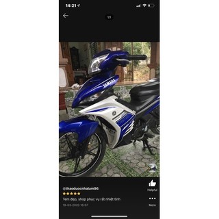 Bộ tem xe exciter 135 cc màu trắng xanh đời 2012 hàng nhập Thái Lan dành riêng cho dòng xe này