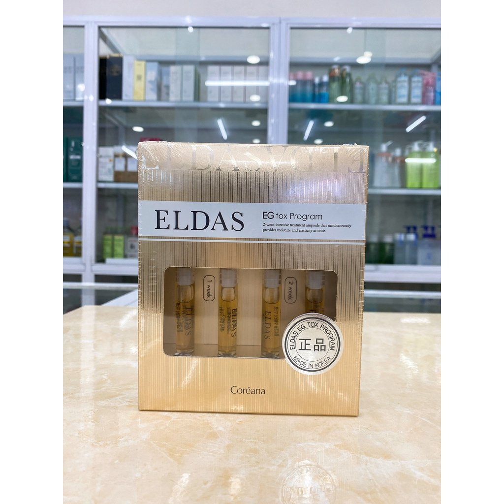 (Hộp 4 ống) Serum Tinh Chất Tế Bào Gốc Chống Lão Hóa Trẻ Hóa Làn Da Eldas EG Tox Program Hàn Quốc