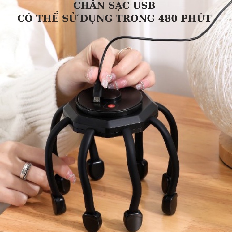Máy massage đầu thư giãn giảm căng thẳng mệt mỏi đau đầu