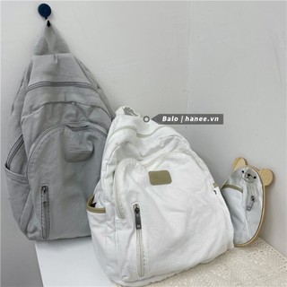 Balo đi học basic nữ chất liệu canvas ulzzang bl03