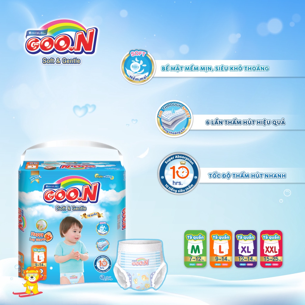 Bỉm quần Goon Friend S62/M58/L48/XL42/XXL34