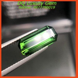 Mặt Đá Tourmaline Xanh Màu_Heineken,Kích Thước 15x8x5mm, Trọng Lượng 3.5ct, Màu Xanh, Sang Trọng, Cao Cấp DQ18