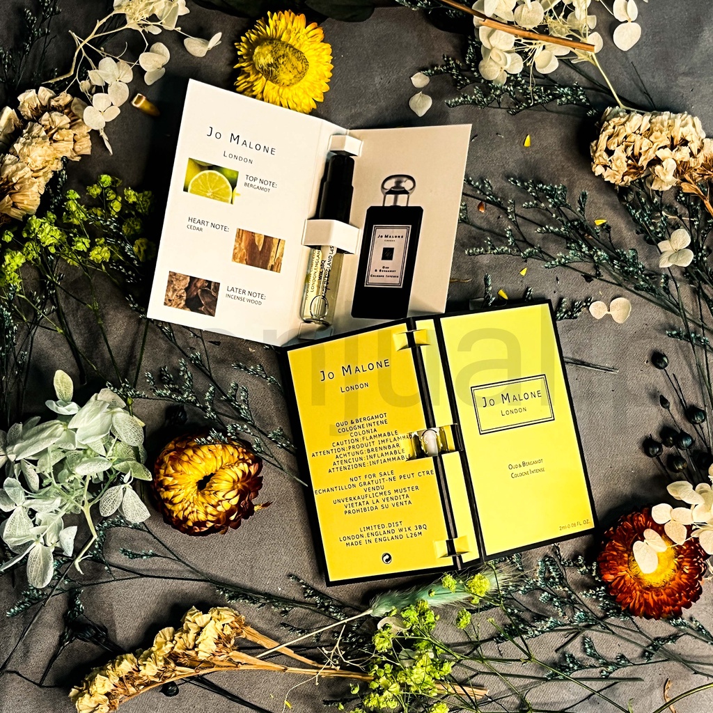 Chai nước hoa trung tính 2ml - Jo Malone Oud & Bergamot