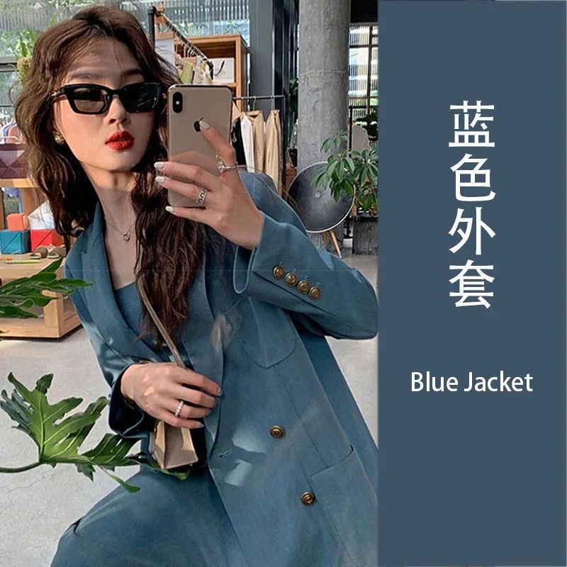Blazer nữ bigsize dày áo khoác hàn quốc  Bộ Trang Phục Hai Mảnh Áo Khoác Và Đầm Ôm Dáng Kiểu Pháp Thời Trang Mùa Xuân 2022 Mới Mẻ Cho Nữ