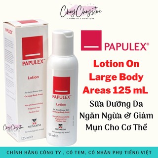 Sữa Dưỡng Da Papulex Lotion Body Areas 125mL Giúp Ngăn Ngừa & Giảm Mụn Cho Cơ Thể (TEM CTY)