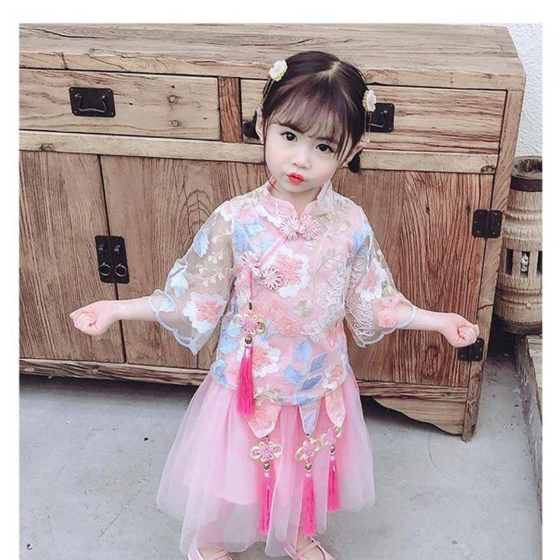 Bộ Hán Phục Phong Cách Trung Hoa Mới 2022 Cho Bé Gái