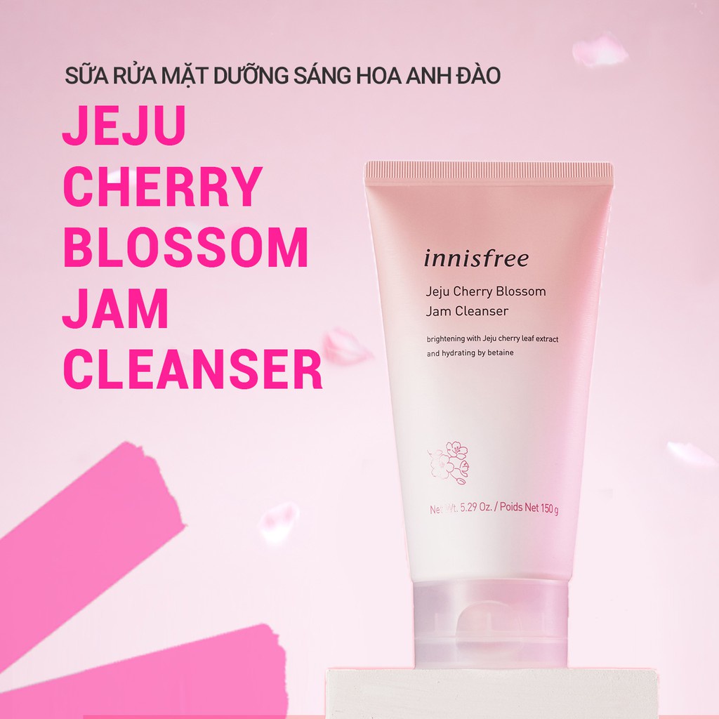 Sữa rửa mặt Innisfree Cherry Blossom Jam Cleanser 150g