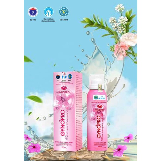 Combo 2 Chai lớn 100ml Gyno Pro dung dịch xịt khuẩn đa năng