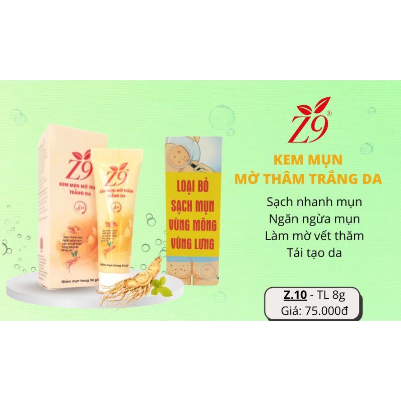 Kem mụn nghệ tươi Z9