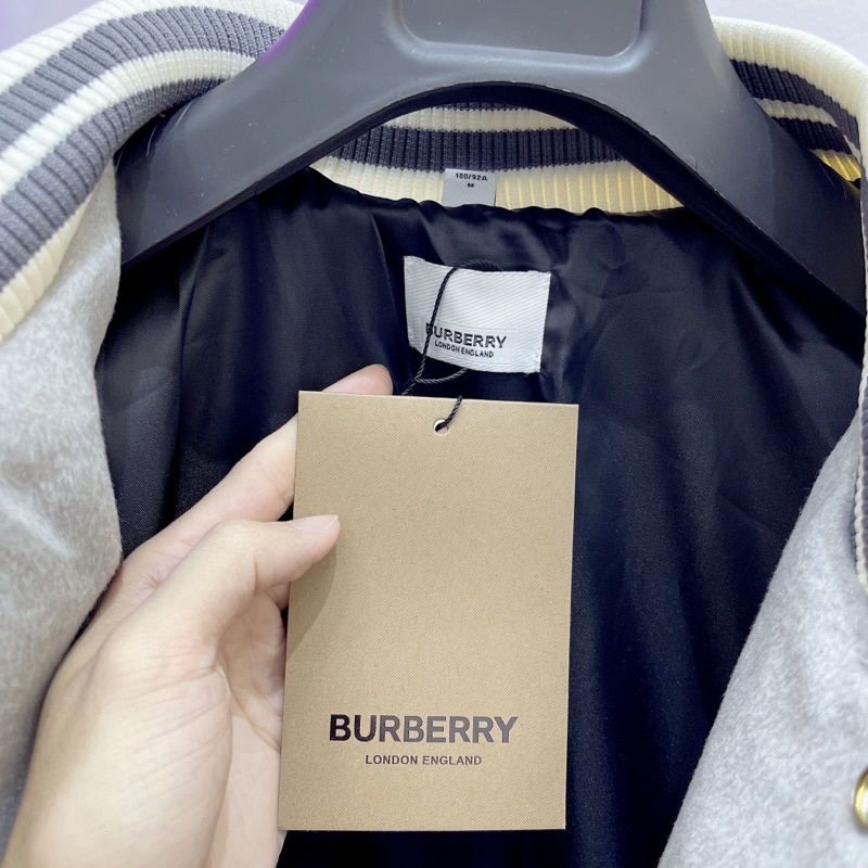 ⚡️[Mirror Quality] - Áo Khoác BURBERRY Gray Felton 'UK' Bomber Jacket, Áo varsity  jacket BBR | Shopee Việt Nam