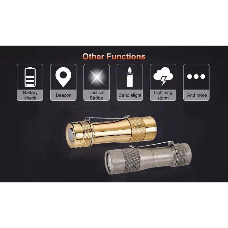 Đèn pin EDC Lumintop FW3A Đồng thau 2800 Lumens