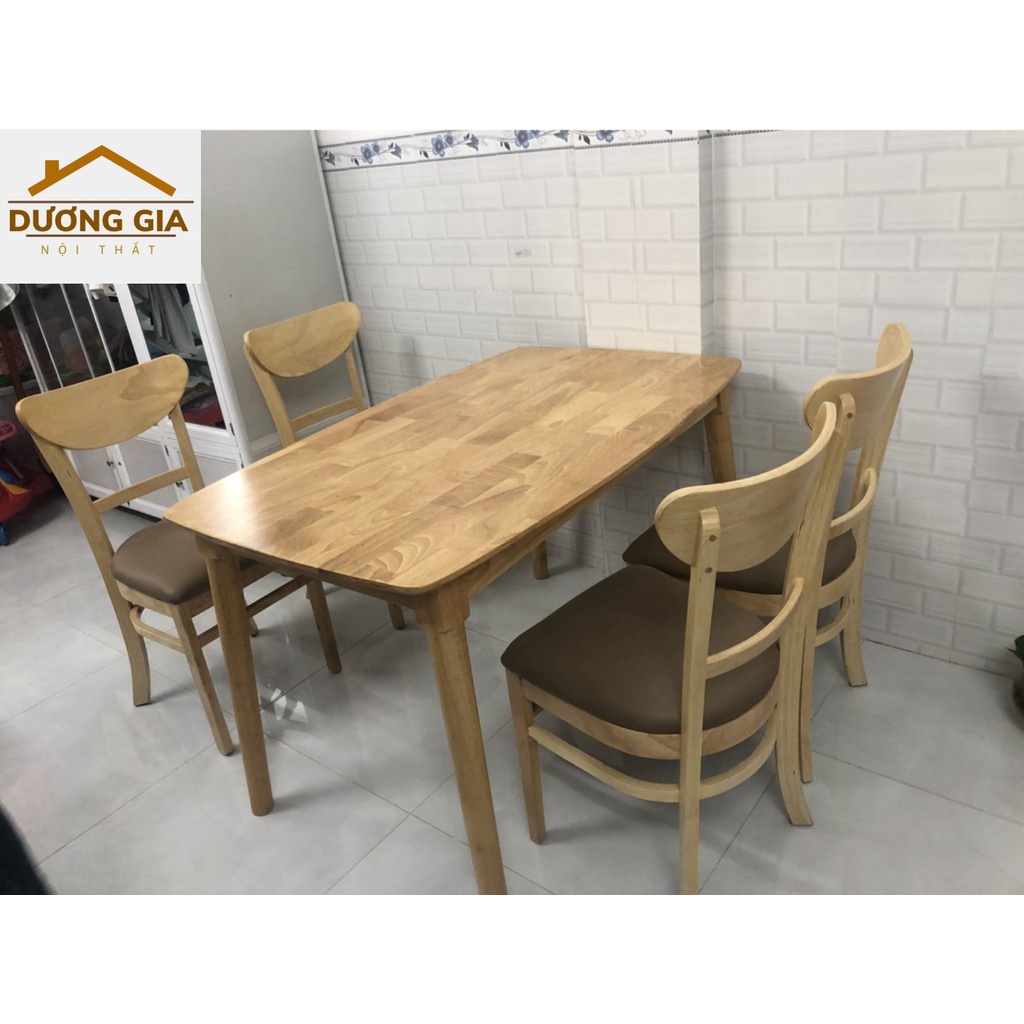 Bộ bàn ăn, 4 ghế, bàn ăn gia đình Miễn phí ship