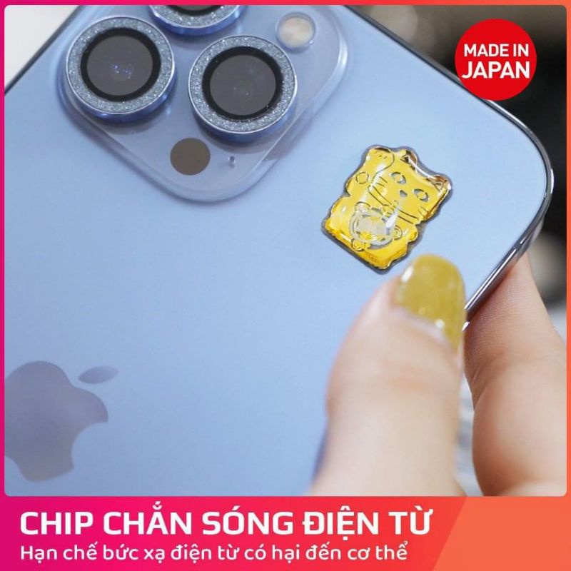 Chip Dán Triệt Sóng Điện Từ Hitoki Chống Teo Não từ Điện Thoại Ipad Laptop Nội địa Nhật Bản