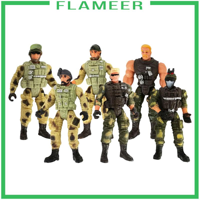 Set 6 Mô Hình Đồ Chơi Người Lính Mỹ 10cm