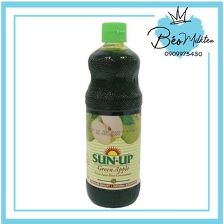 Nước trái cây sun-up vị táo xanh chai 850ml