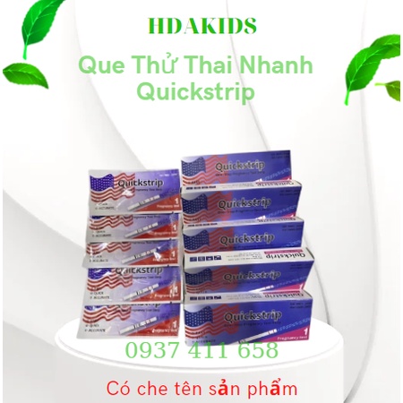 Que Thử Thai Quickstrip Lá Cờ- Bịch 100 Que