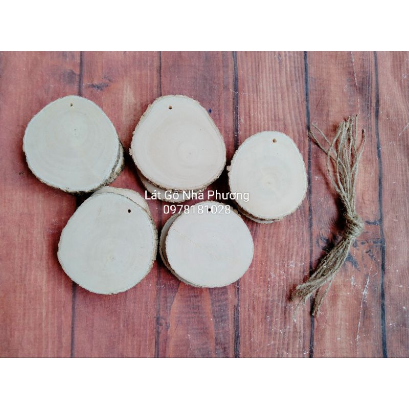 Set 10 lát gỗ 7-8cm