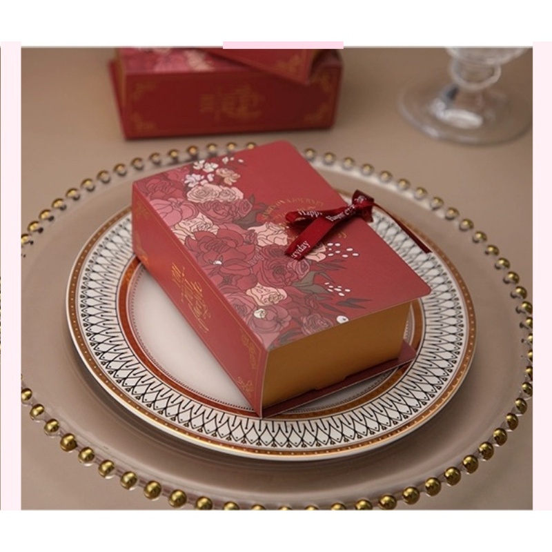 (Kích thước 8 * 4,5 * 12cm) - Hộp giấy đựng quà tặng gắn ruy băng Happy Every, đựng son môi, nước hoa, sô cô la vv..