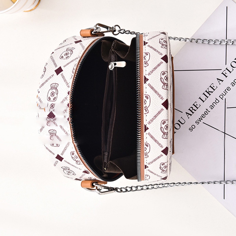 Túi đeo chéo IELGY hình tròn nhỏ xinh phong cách Hàn Quốc thời trang cho nữ