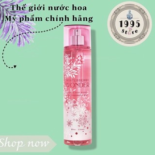 Xịt thơm toàn thân bodymist Bath & Body Works: Winterberry Wonder