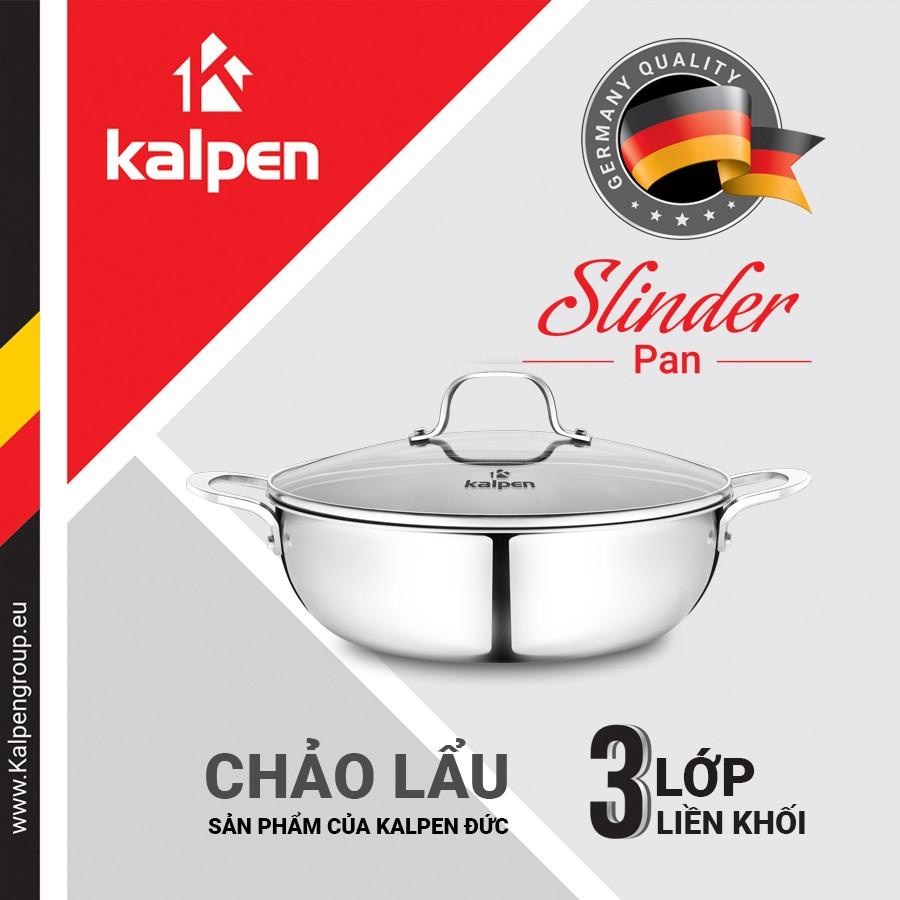 Chảo Lẩu Inox 304 Đúc Liền Nguyên Khối Kalpen KP-8528 Size 28cm Hàng Chính Hãng