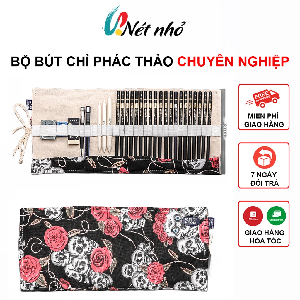 Bút Chì Vẽ Phác Thảo Truyền Thần, Bút Chì Mỹ Thuật 30 Chi Tiết