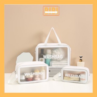 Combo 3 Túi đựng mỹ phẩm du lịch nhiều size cao cấp chống nước