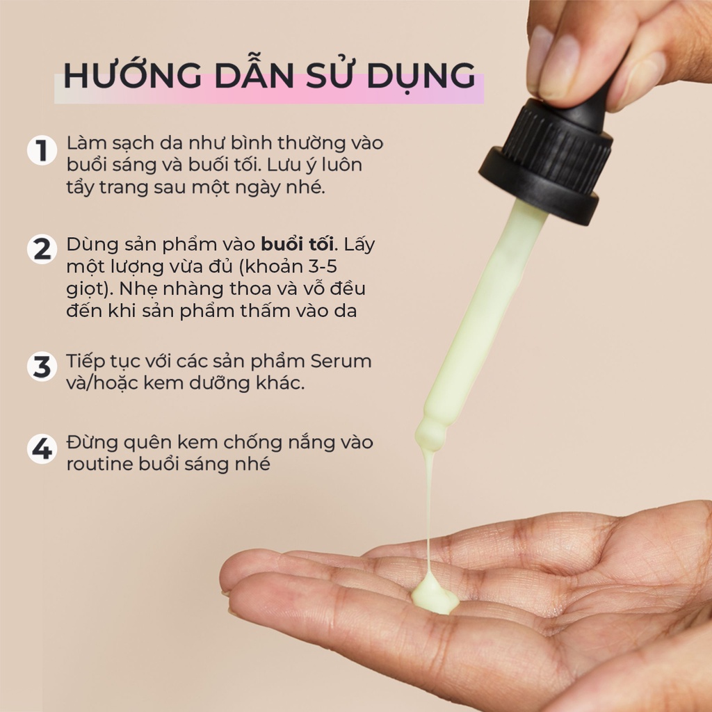 Tinh Chất Retinol Trẻ Hóa, Cải Thiện Sắc Tố và Nếp Nhăn | BOOST LAB Retinol Night Renewal Serum