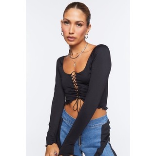 Áo croptop Đan dây ngực xuất dư xịn