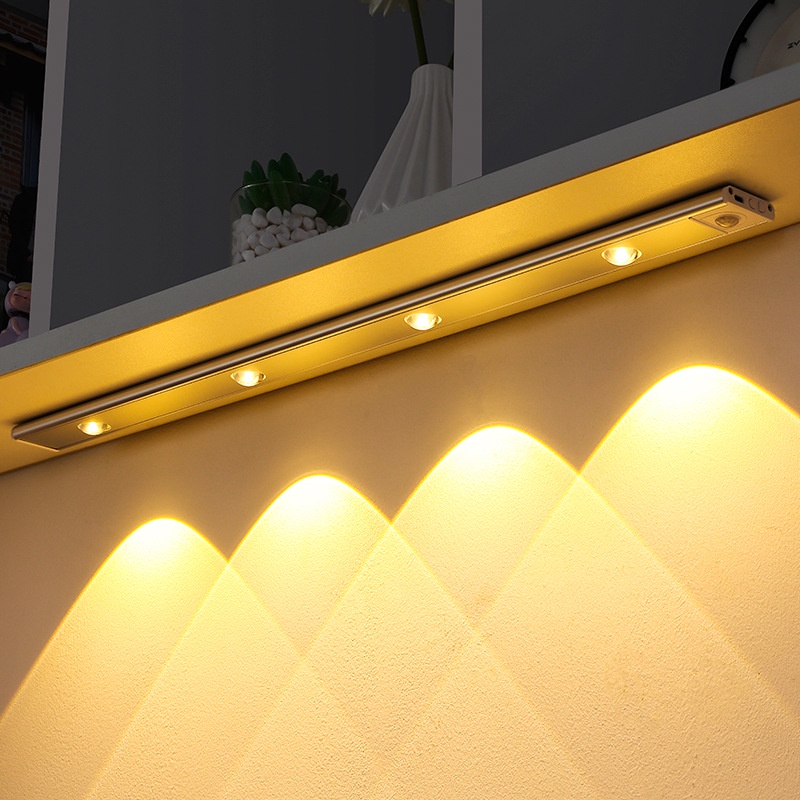 Đèn LED Cảm Biến Chuyển Động Mini Siêu Sáng Độc Đáo Trang Trí Phòng Ngủ / Nhà Bếp