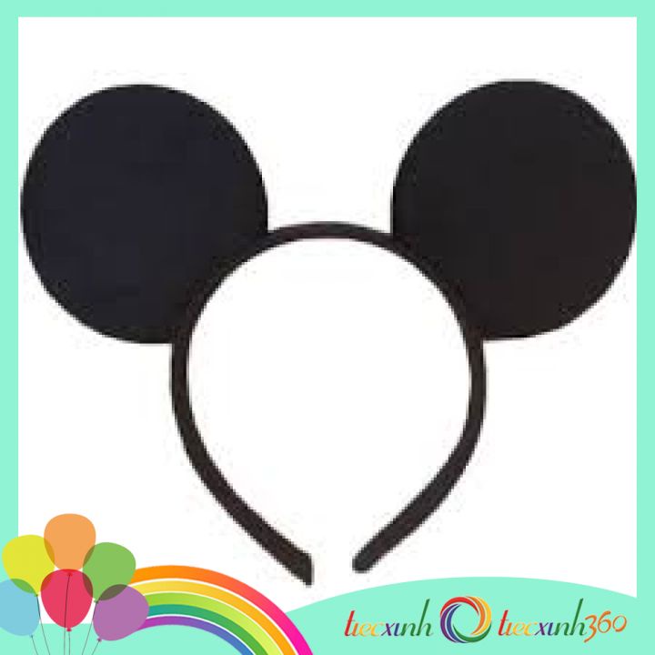 Băng đô cài tóc Tiệcxinh hình tai chuột Mickey/Minnie phụ kiện trang trí sinh nhật