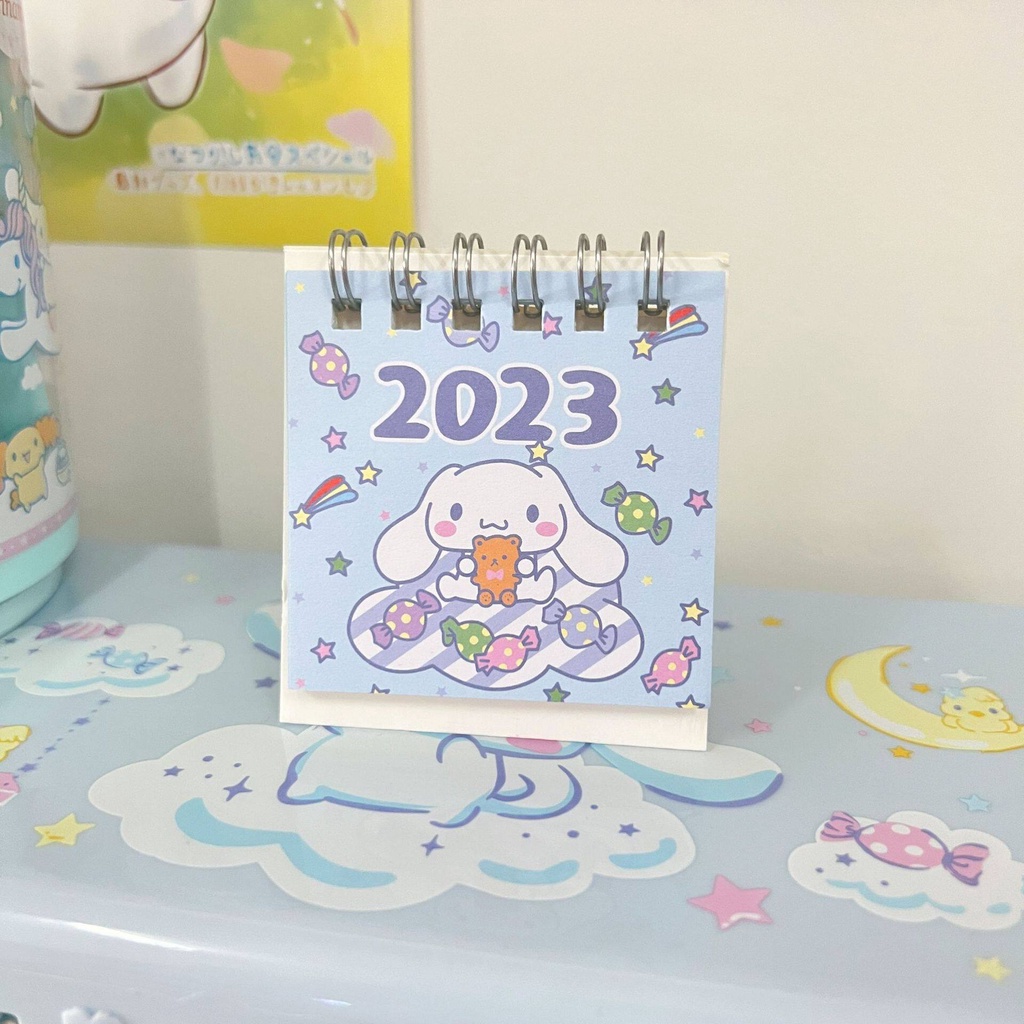Lịch Để Bàn Mini Năm 2023 In Hoạt Hình Sanrio Dễ Thương