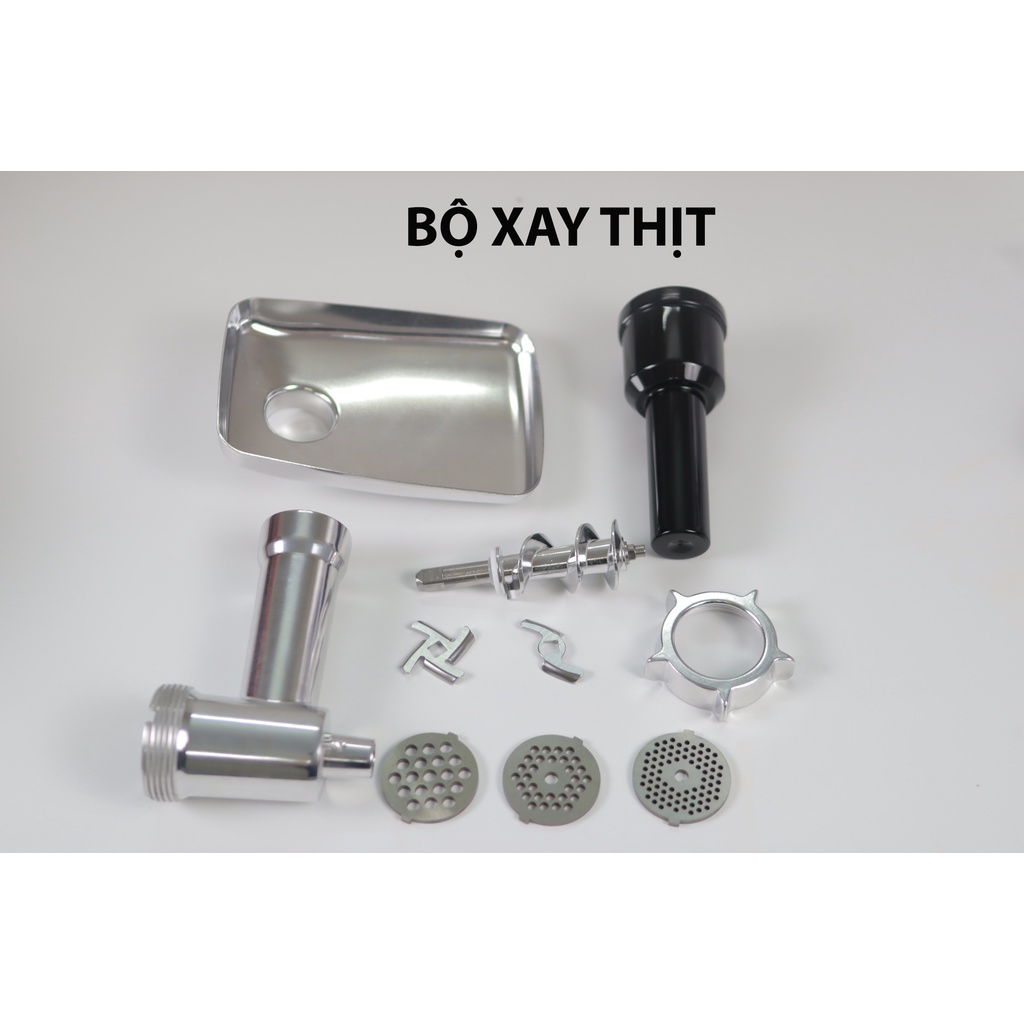 Máy trộn bột xay thịt, đùn xúc xích, cán bột cắt mỳ thành sợi thân khung thép Midimori, MDMR-9819D (1800W) - Hàng chãng