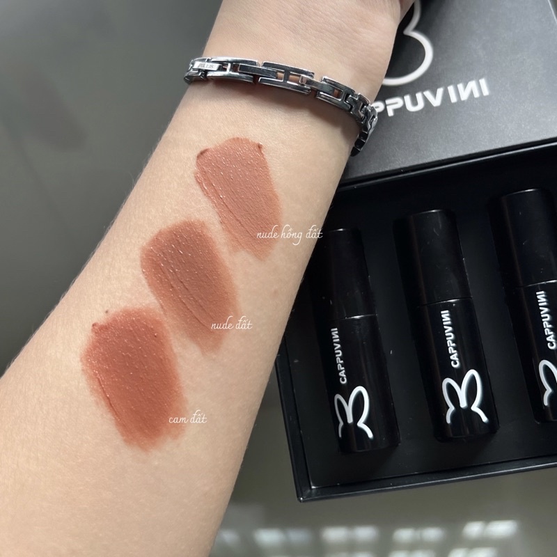 Set 3 son kem Thỏ đen phù hợp đi học, chất mịn mướt