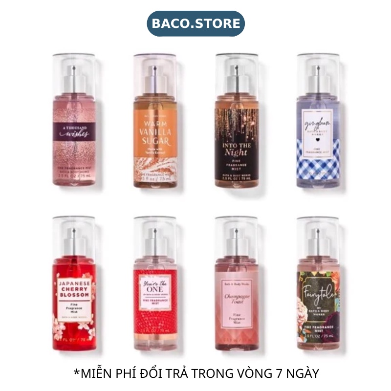 body mist Xịt thơm Toàn thân 75ml Sang trọng, quyến rũ