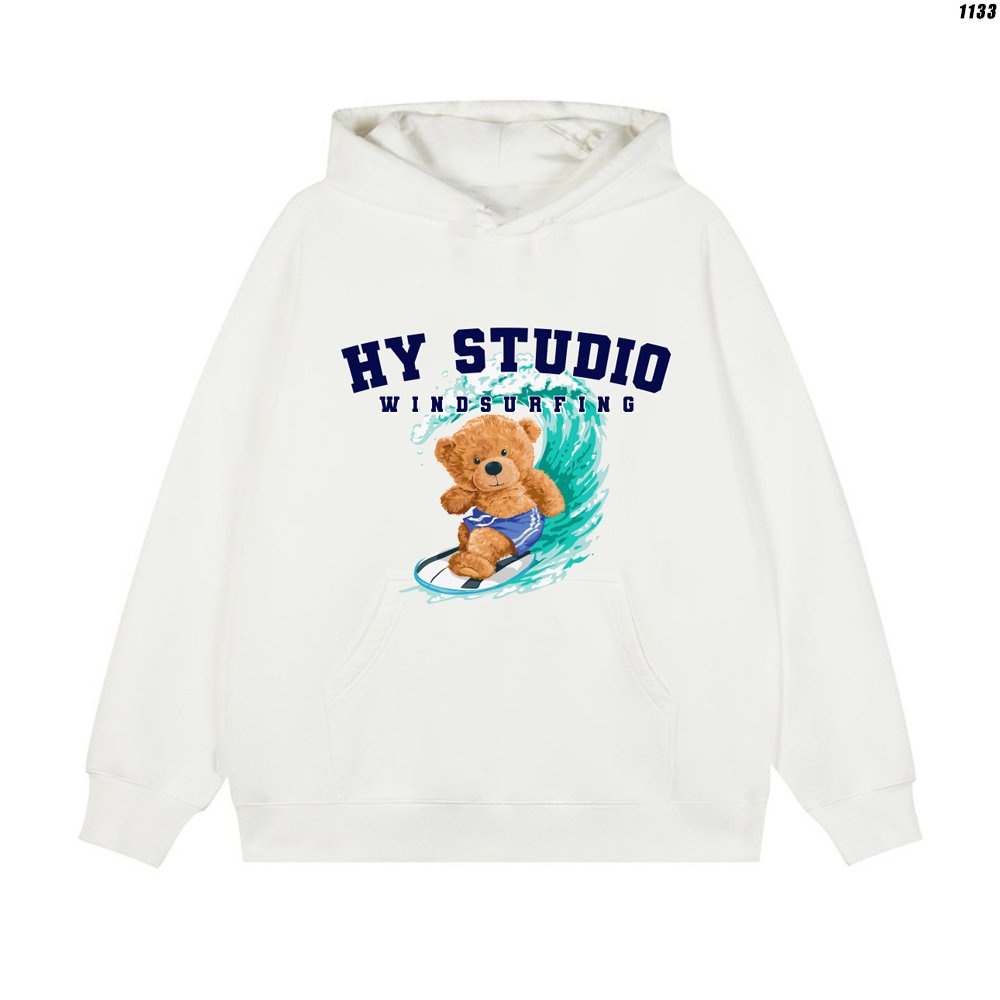 Áo Hoodie Unisex Nỉ Bông Oversize HY KOREA Hàn Quốc