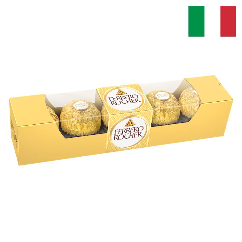 Socola Ferrero Rocher 5 Viên 62.5G - Nhập Khẩu Chính Hãng