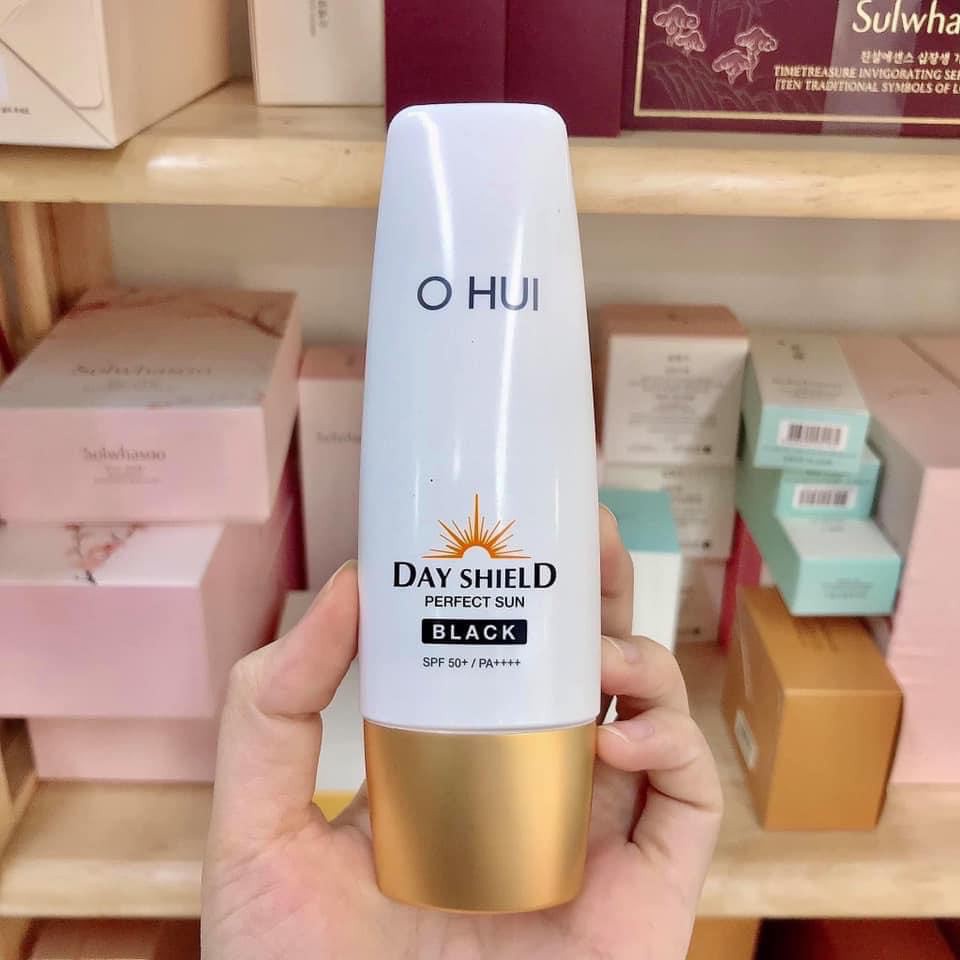 Gói Kem Chống Nắng che khuyết điểm làm trắng da thay thế kem lót OHUI Perfect Sun Pro Black SPF50PA++++ 1ml