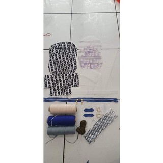 SET nguyên liệu túi THÊU DIO CỐP TRÒN SIZE 18
