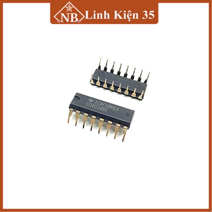 IC chức năng CD4028 giải mã thập phân nhị phân 16 chân DIP16/SOP16 tuỳ chọn