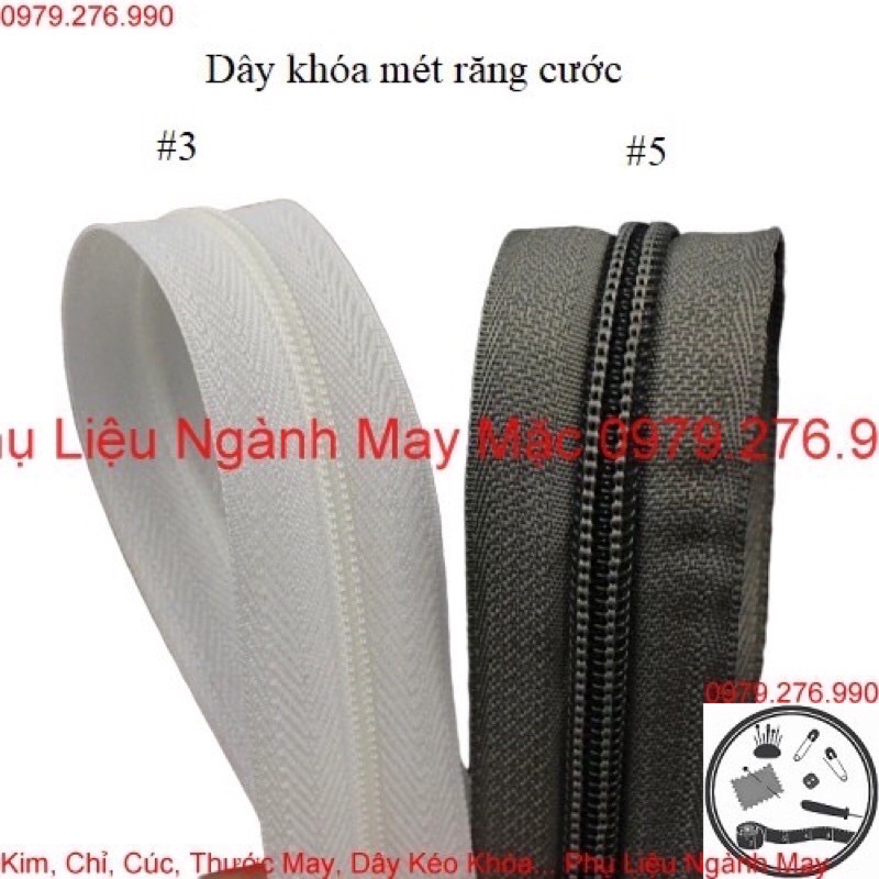 Tay khóa kéo lắp vào dây khóa mét răng 3 - 10 cái/1 gói